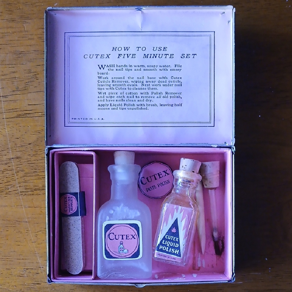 Vintage 1920s Cutex Nail Care Kit - Rare